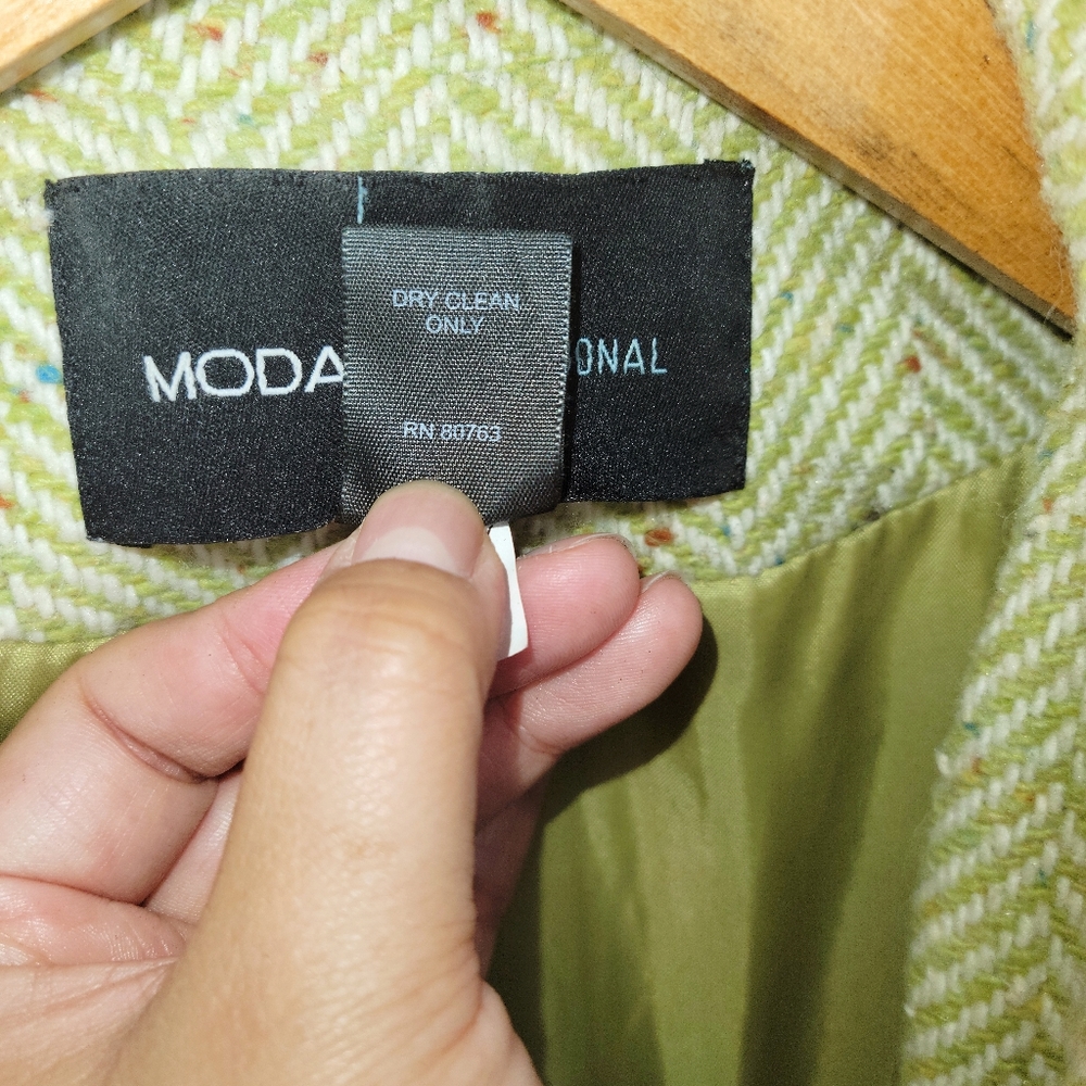 MODA International Green Coat - Picture 13 of 14